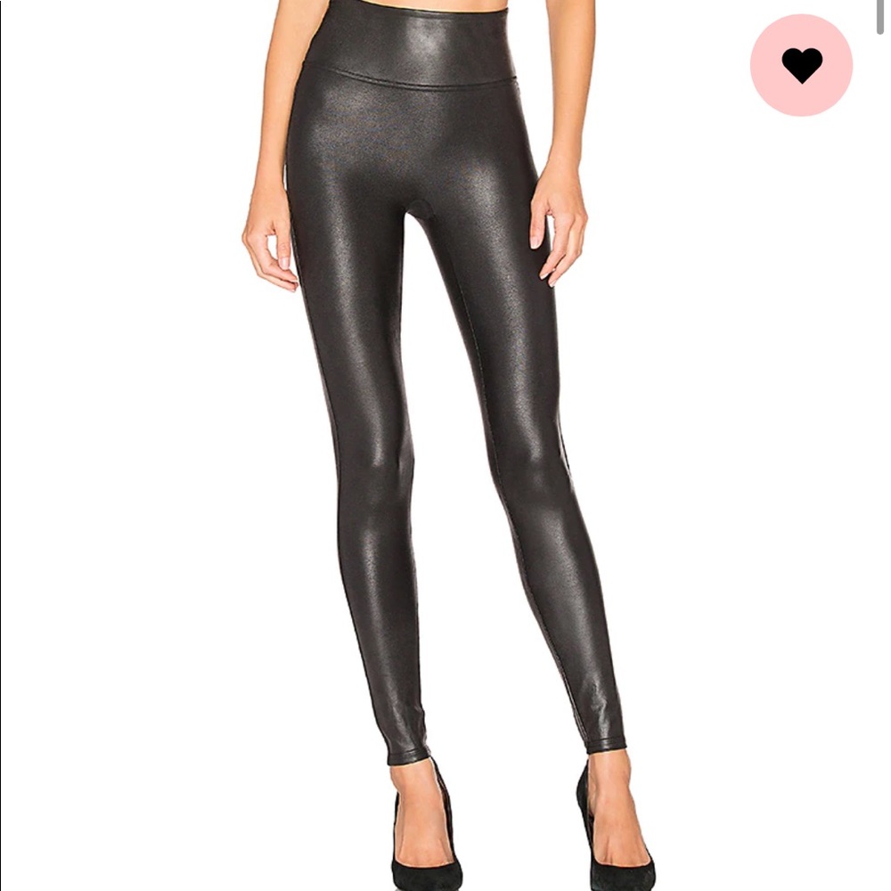 Spanx Faux Leather Legging Size M